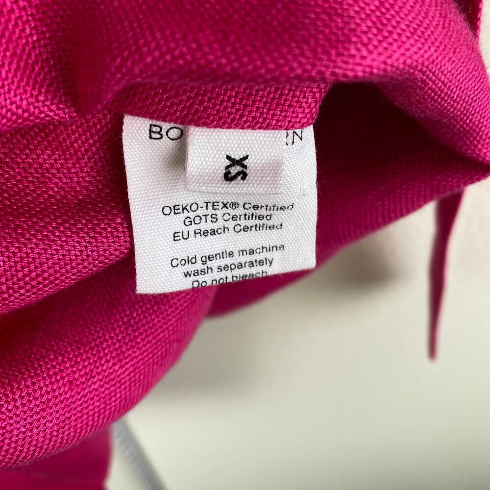 Bondi Born Martinique Linen Mini Dress Fuchsia Pink Wrap XS - Picture 13 of 16